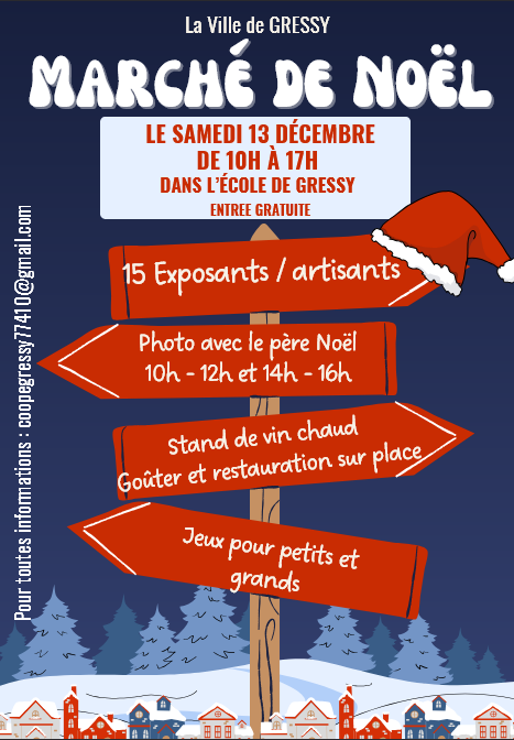 Marché de Noël à Gressy ! Marché de Noël à Gressy !